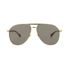 Gucci Aviator-Frame Metal Sunglasses Gold Brown