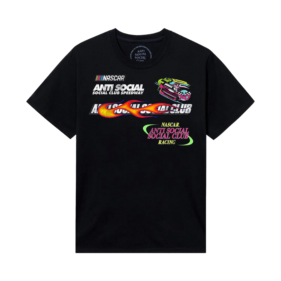 Anti Social Social Club x Nascar Daytona T-Shirt Black