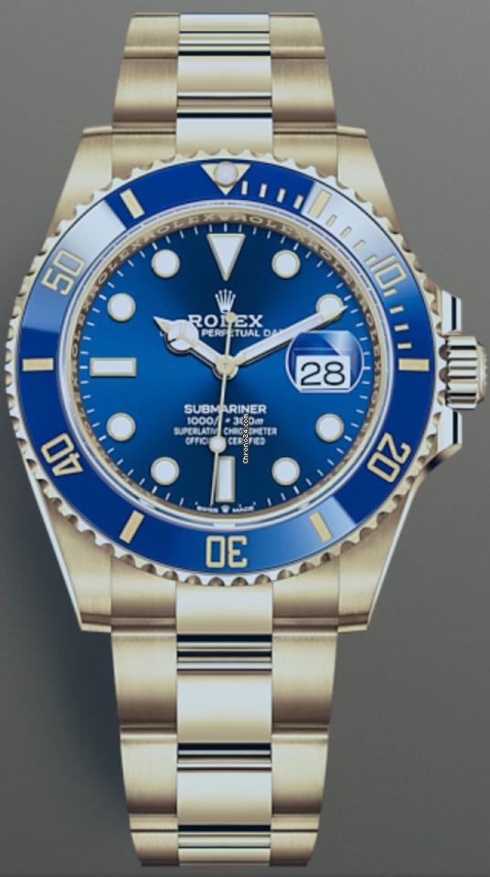Rolex | Submariner | 126618LB | Yellow gold | 41mm mm | Yellow gold | Blue | Automatic