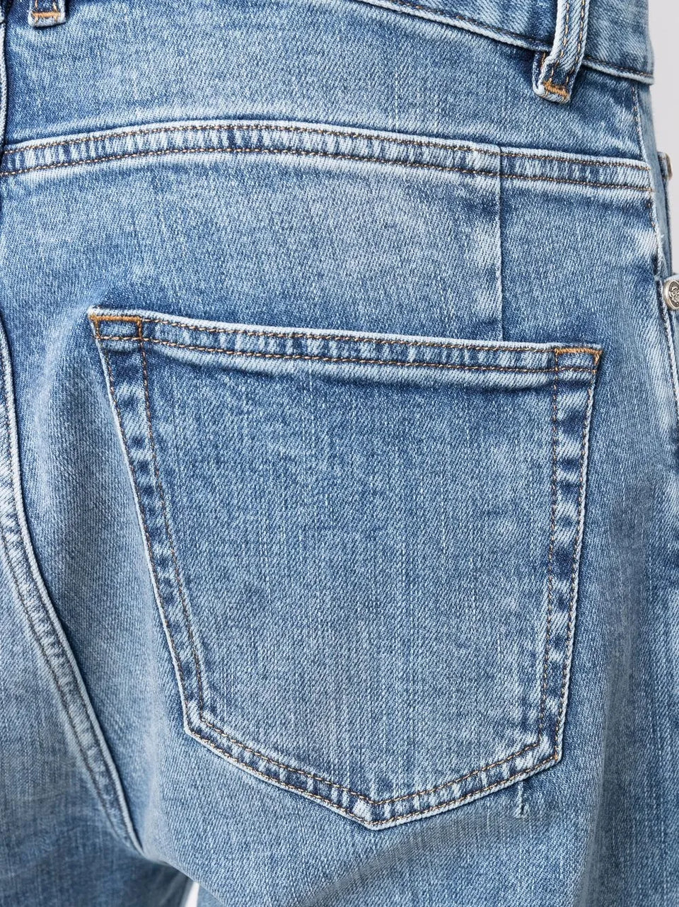 faded slim-fit jeans