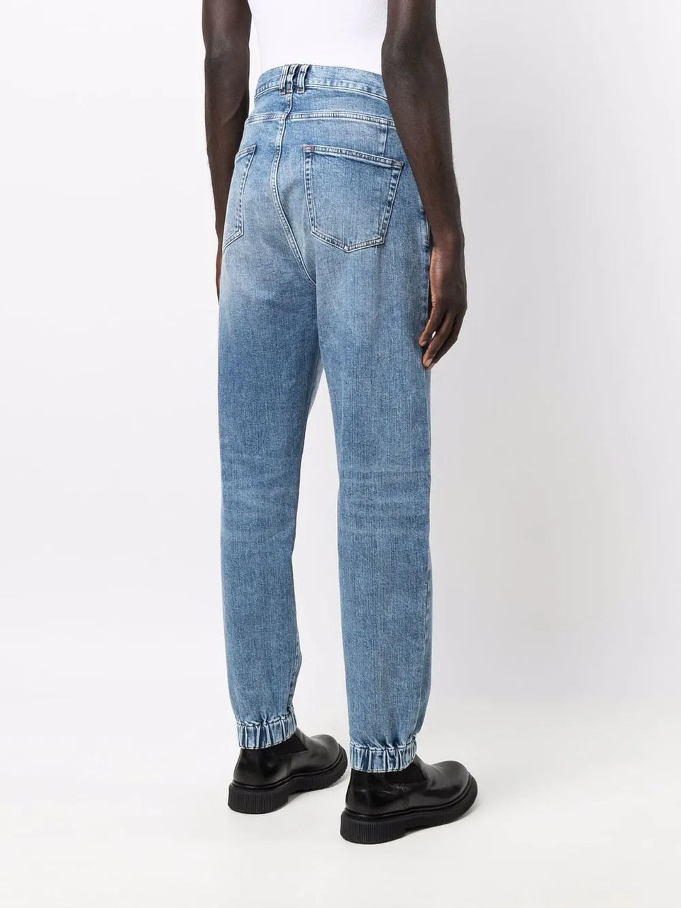 faded slim-fit jeans
