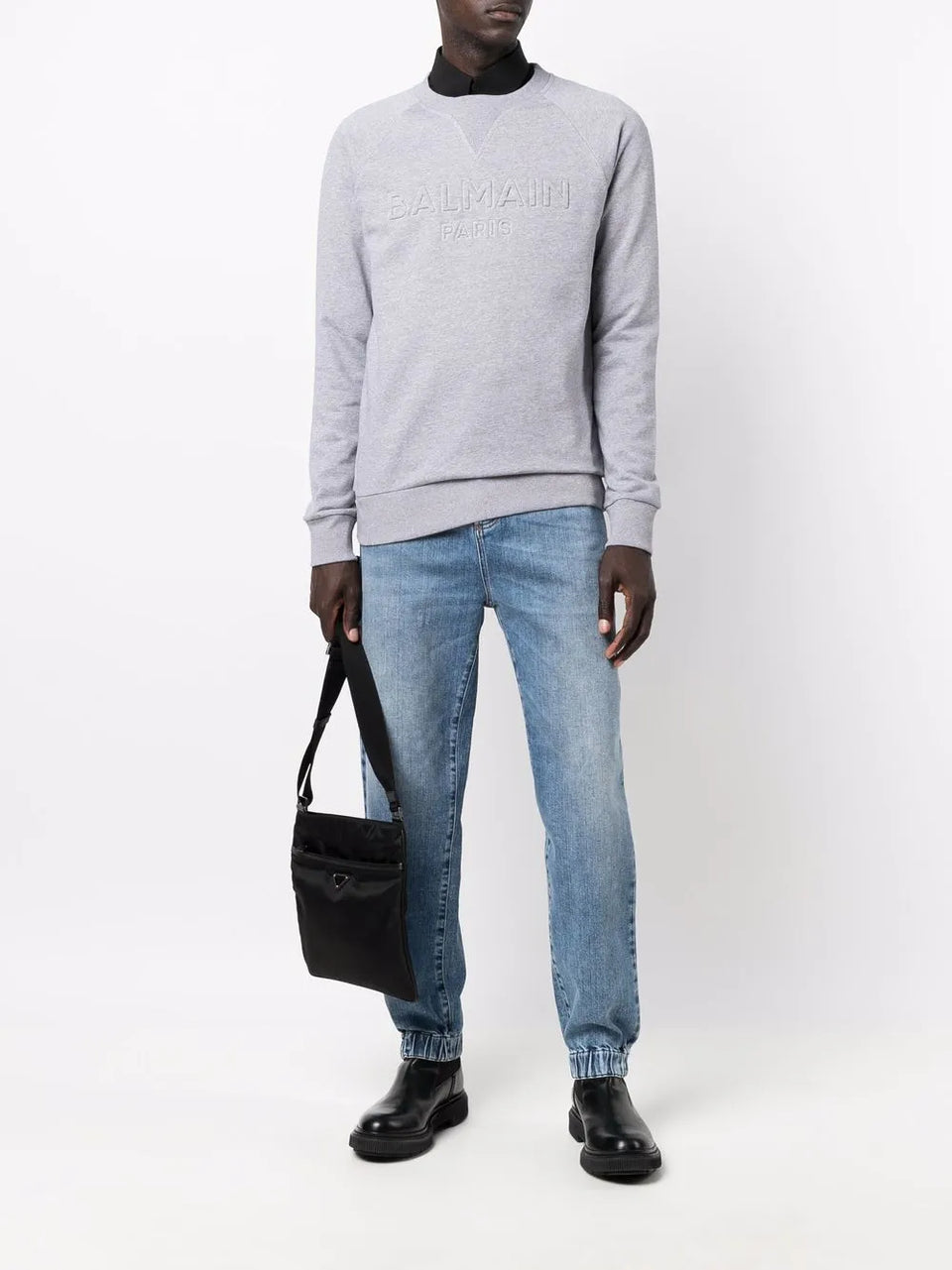 faded slim-fit jeans