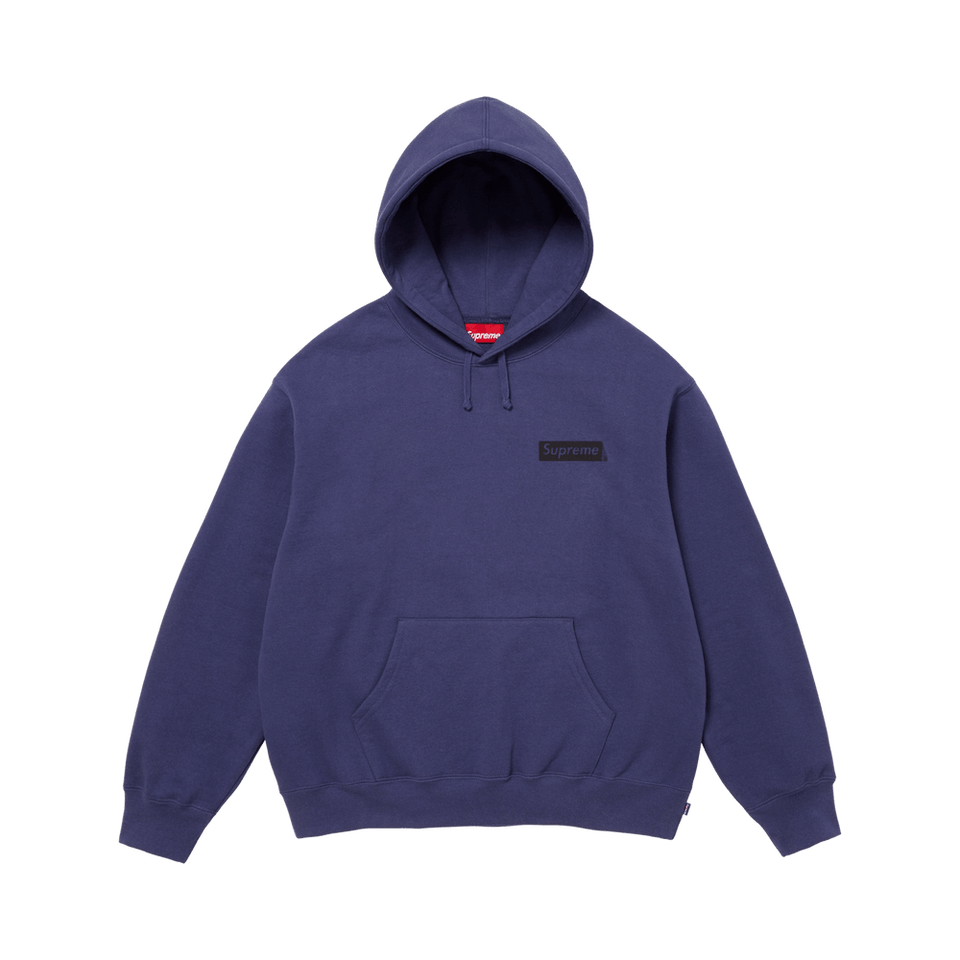 Supreme President Hoodie Washed Navy