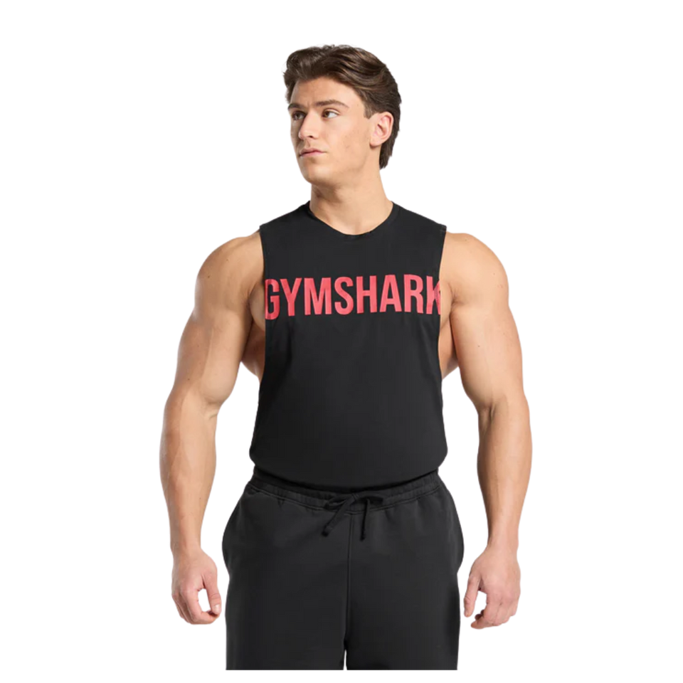Gymshark Prime Drop Arm Tank Black