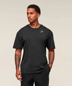 Gymshark Essential Oversized T-Shirt Black