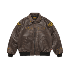 Supreme x Vanson Leathers x B.B. Simon Jacket Brown