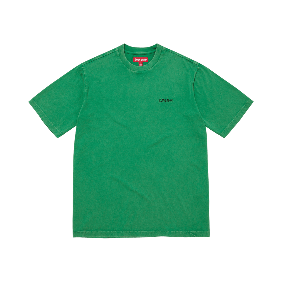 Supreme Washed Shorts-Sleeve Top Green