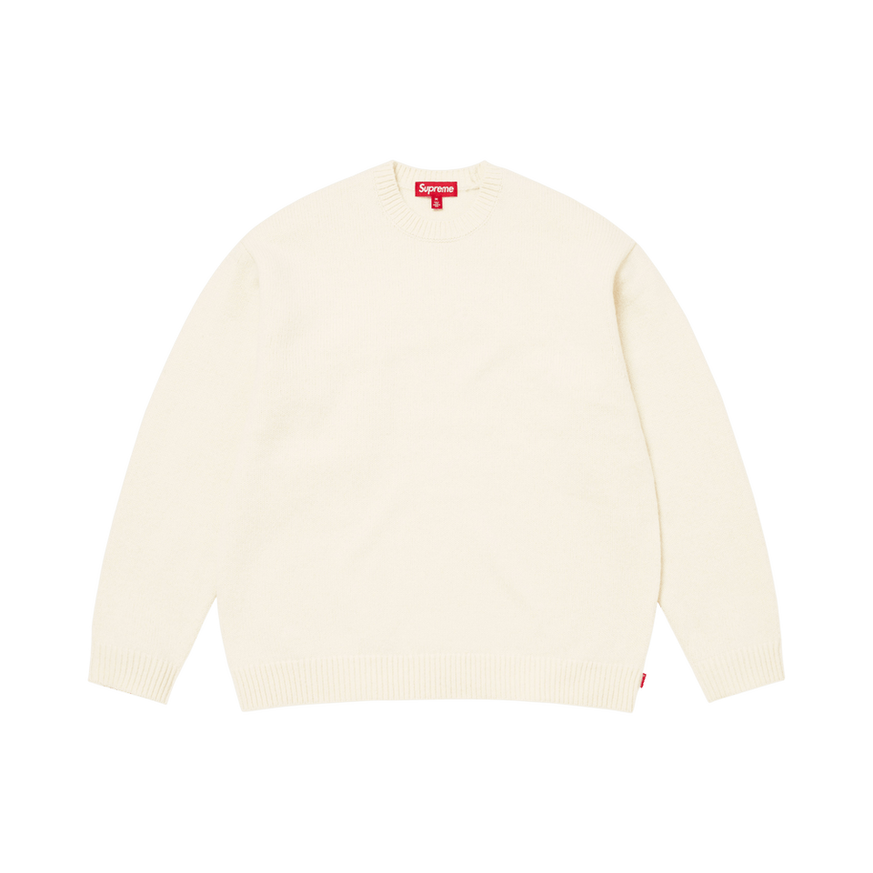 Supreme Angora Script Sweater Ivory