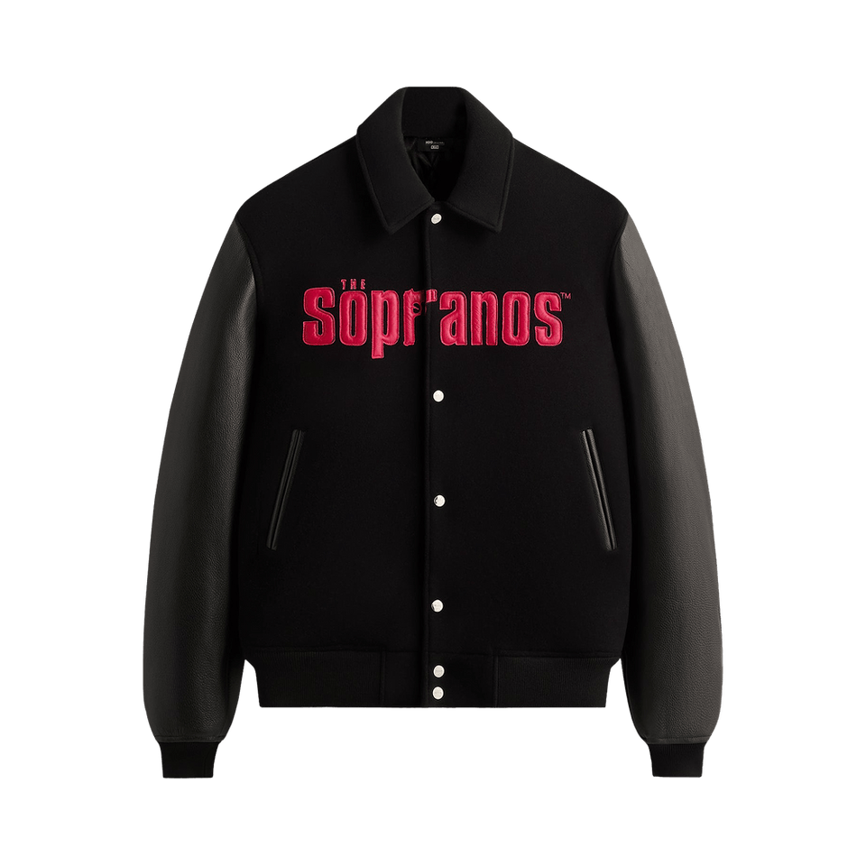 Kith For The Sopranos Varsity Jacket Black