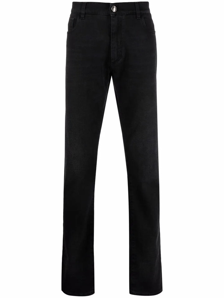 Wolf straight-cut jeans