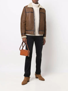 Wolf straight-cut jeans
