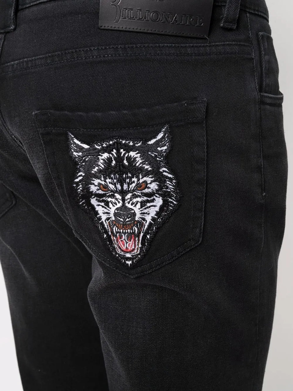Wolf straight-cut jeans