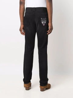 Wolf straight-cut jeans