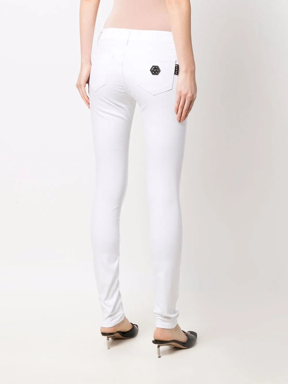 Signature embellished skinny jeans