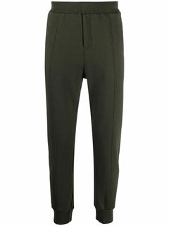 slip-on cotton track trousers