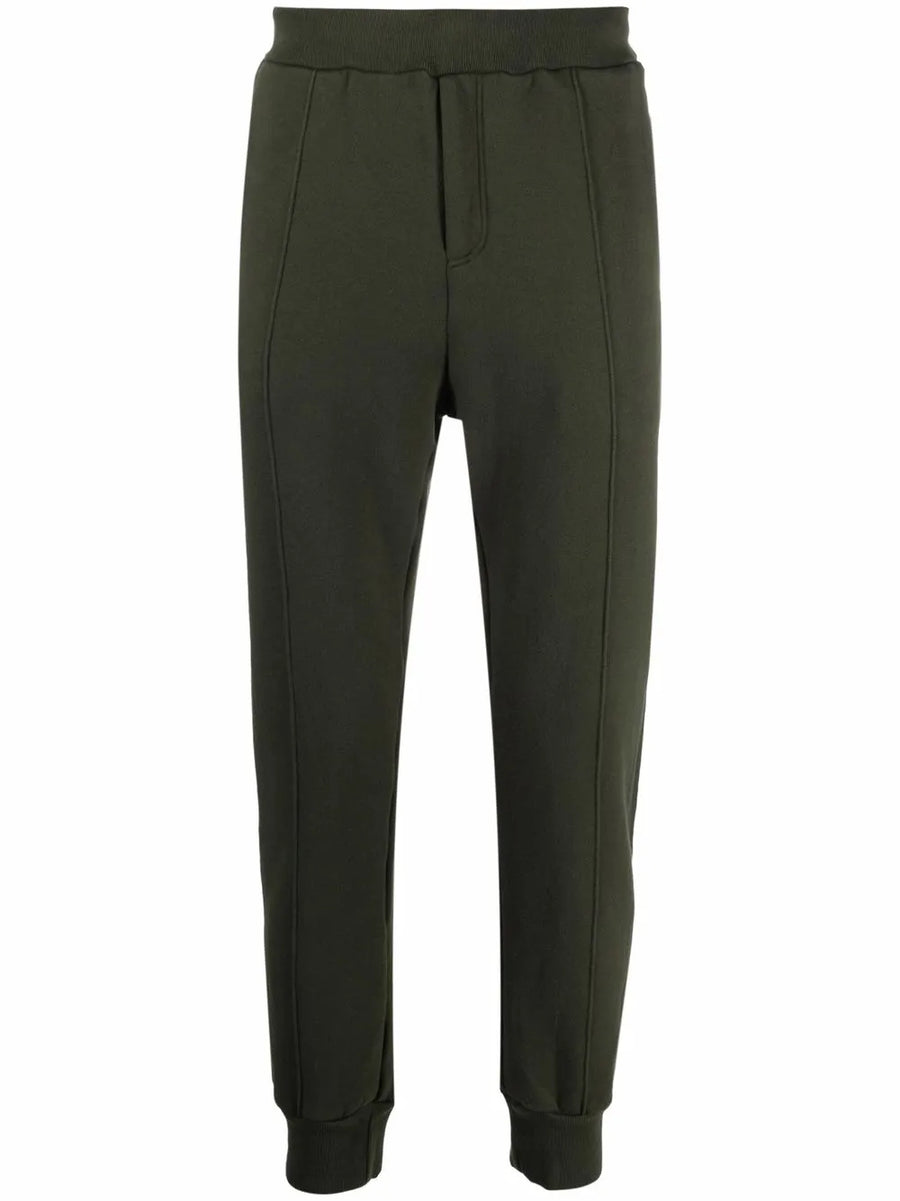 slip-on cotton track trousers