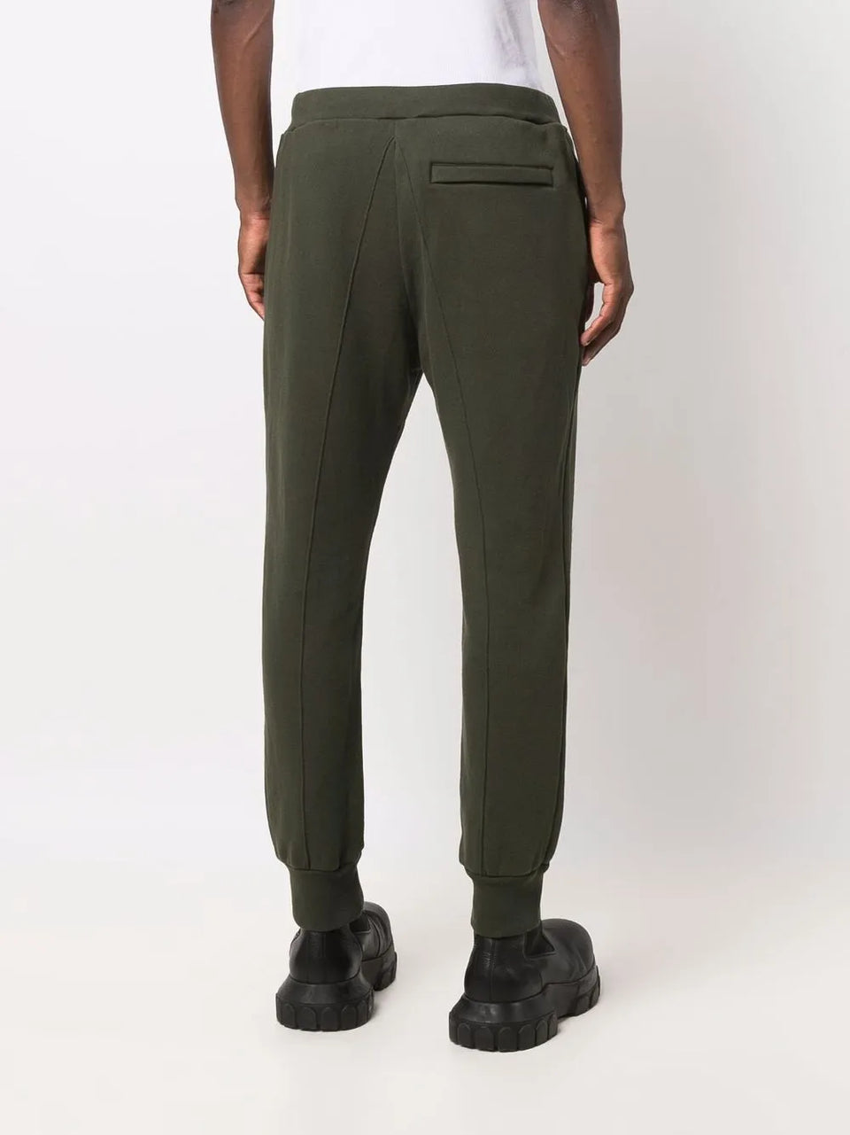 slip-on cotton track trousers