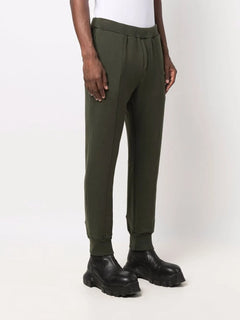 slip-on cotton track trousers