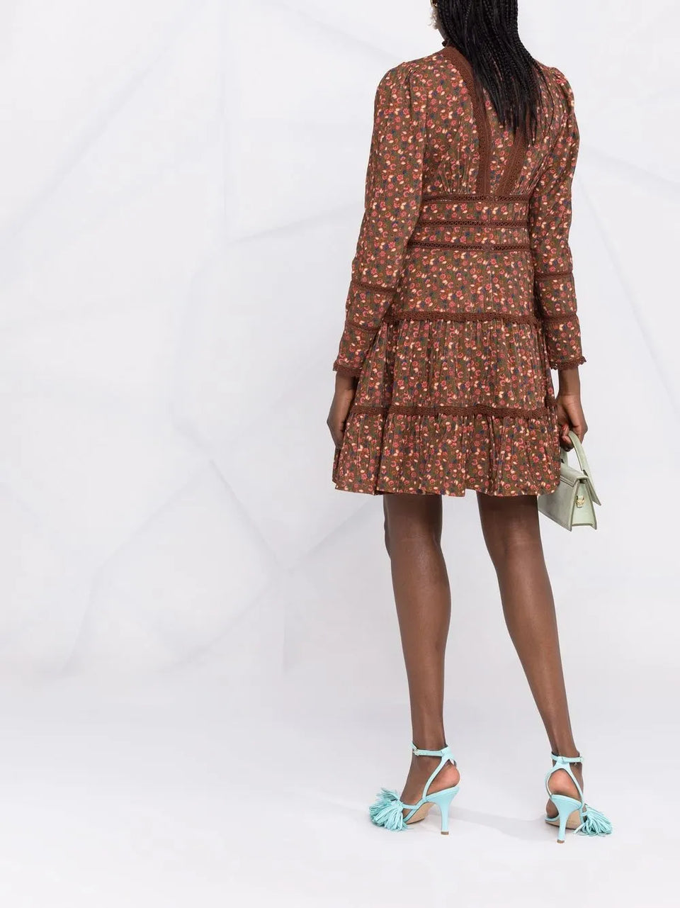 floral-print tiered dress