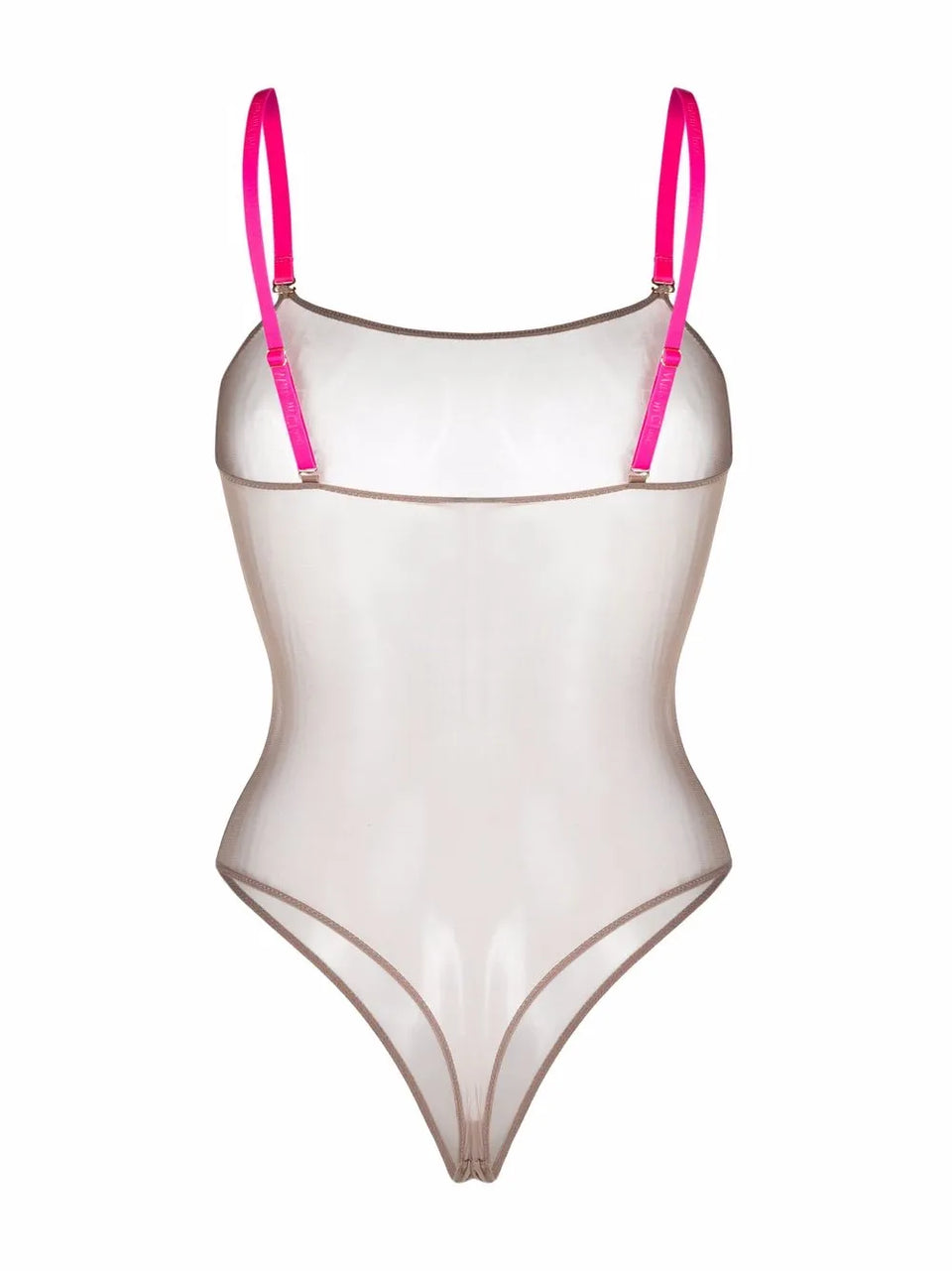 Corps à Corps contrast-strap mesh bodysuit