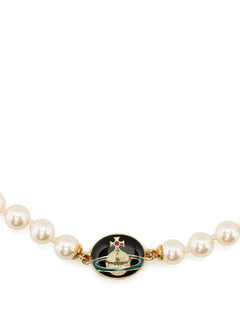 Loelia faux-pearl necklace