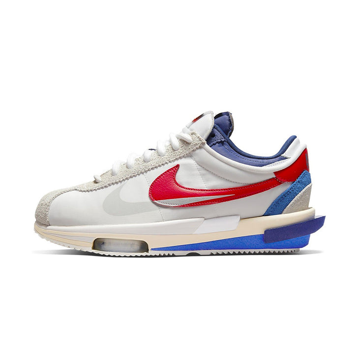 Nike Zoom Cortez x Sacai White University Red Blue