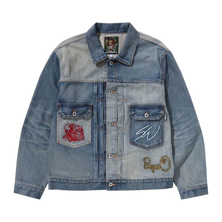 BAPE x Sean Wotherspoon Crazy Denim Jacket Indigo