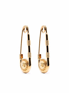 Safety-Pin Medusa earrings