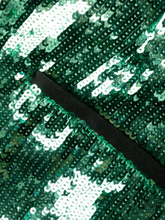 sequin-embellished wide-leg trousers