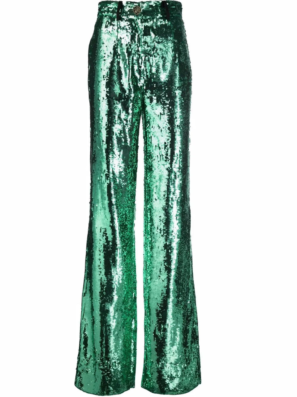 sequin-embellished wide-leg trousers