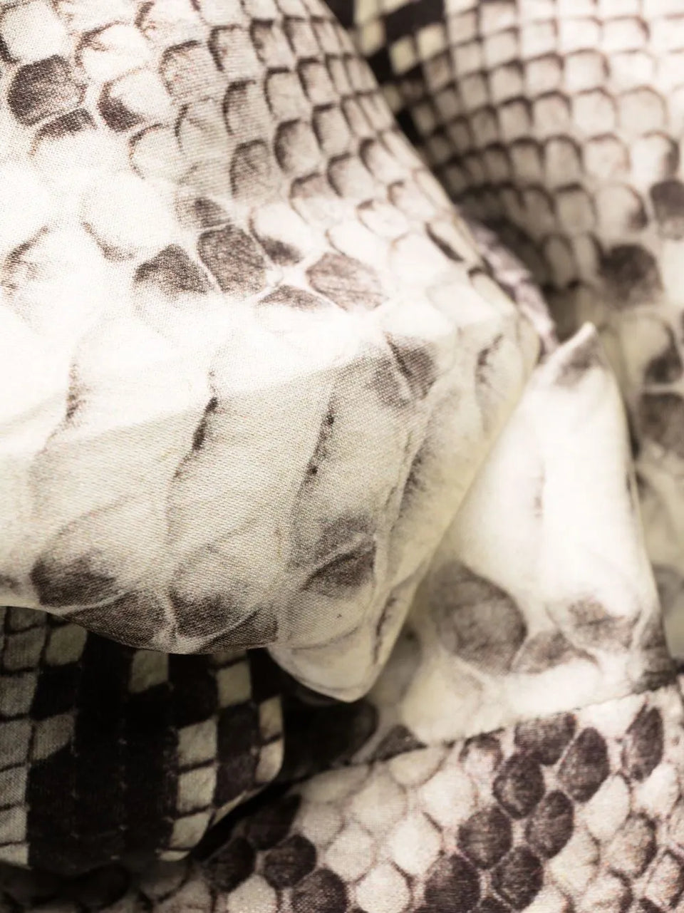 Python-print silk long dress