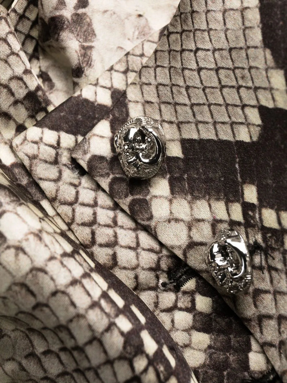 Python-print silk long dress