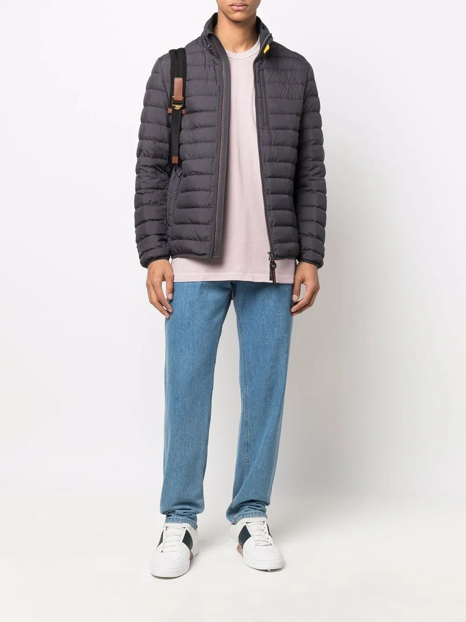 logo-patch puffer jacket