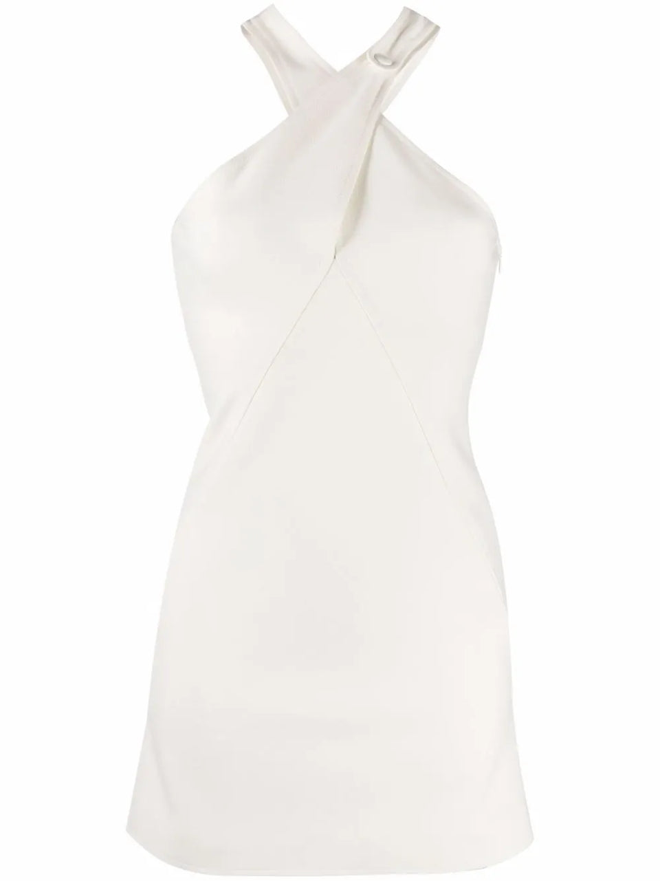 halterneck mini dress