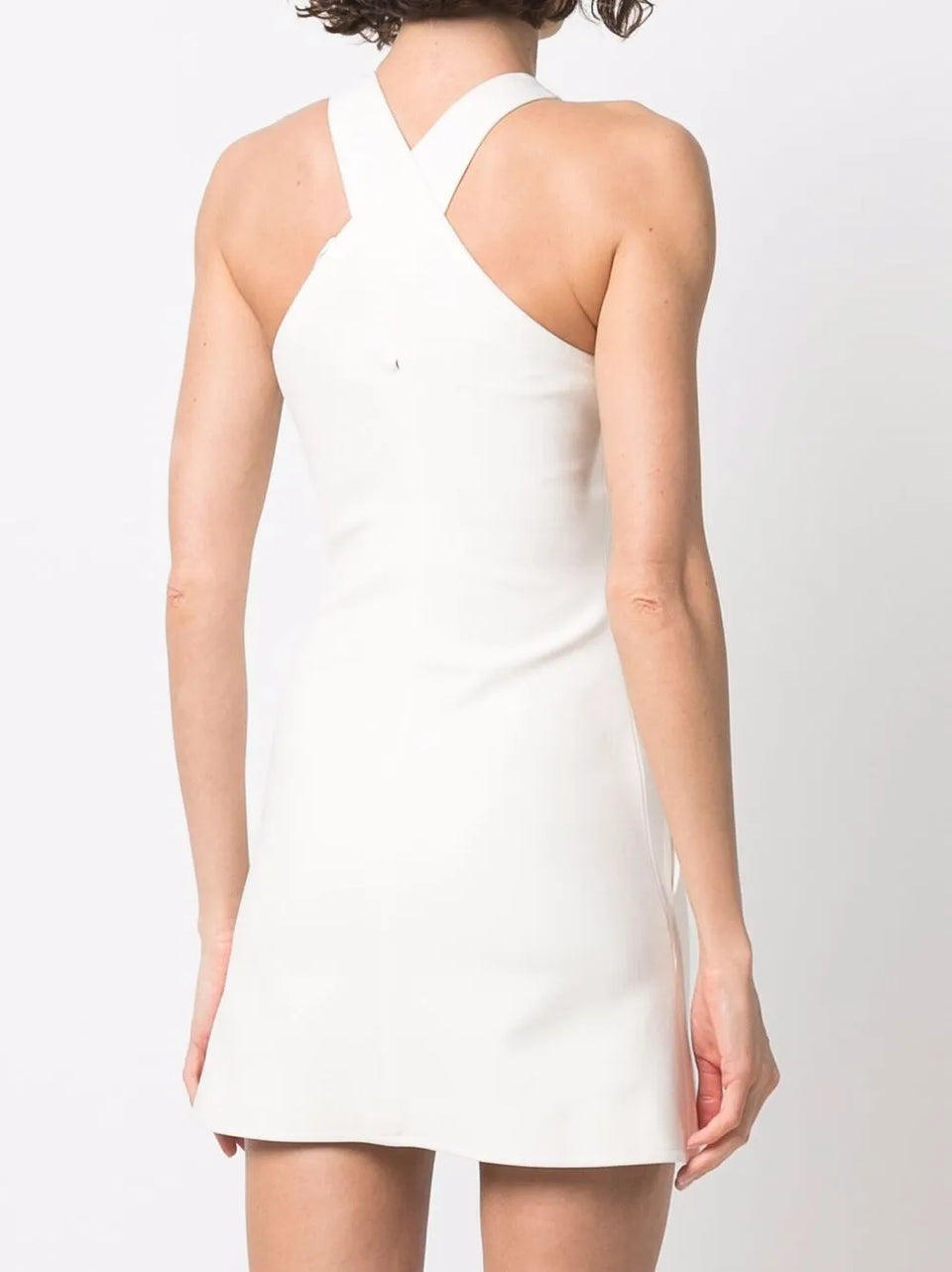 halterneck mini dress