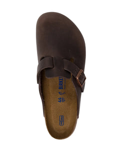 buckle-fastening mules