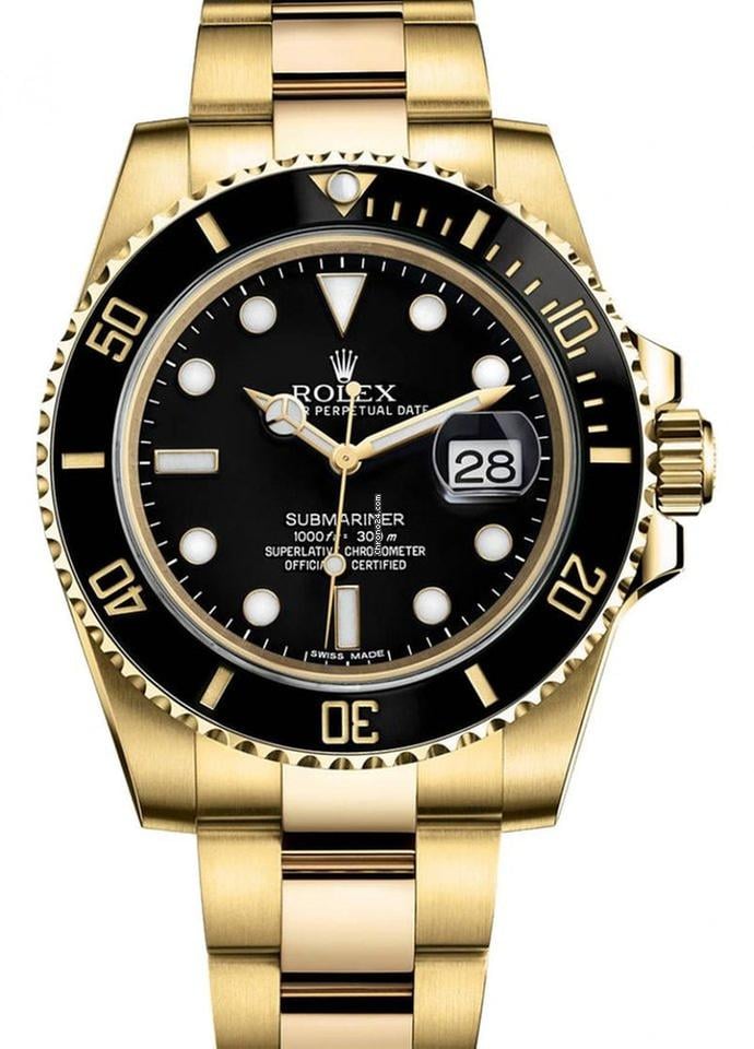 Rolex | Submariner | 116618LN | Yellow gold | Yellow gold | Automatic