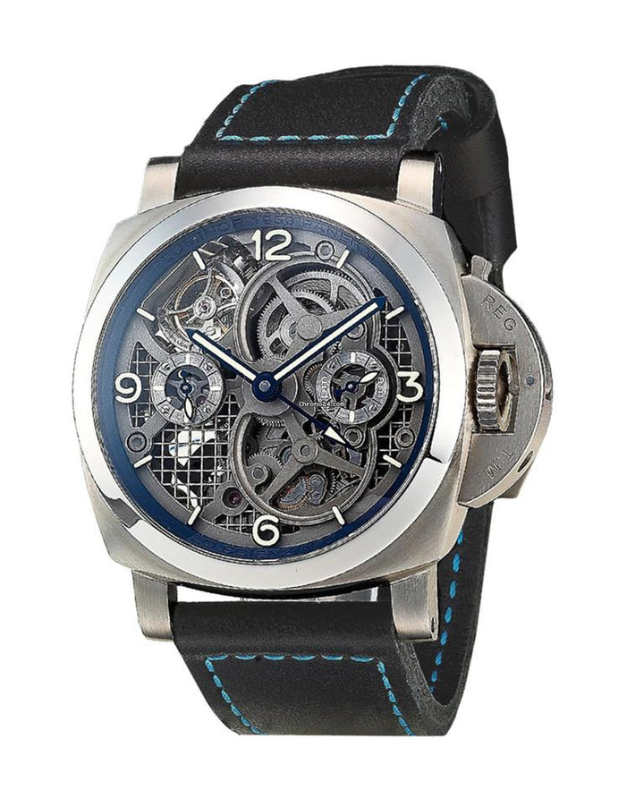 Panerai Lo Scienziato Luminor 1950 Tourbillon GMT Titanio