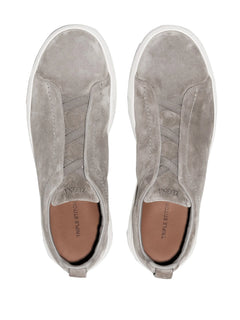 Zegna Triple Stitch suede sneakers grey