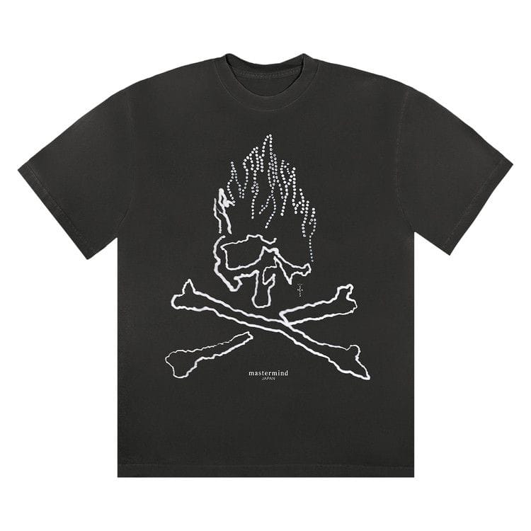 Cactus Jack by Travis Scott For Mastermind Skull T-Shirt Black