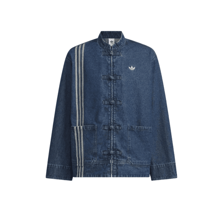 adidas CTT Oversized Chinese Track Top 3.0 Jacket Medium Blue Denim