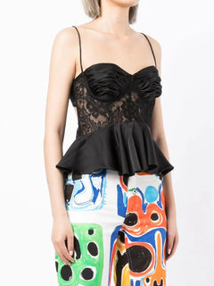 lace-detail camisole top