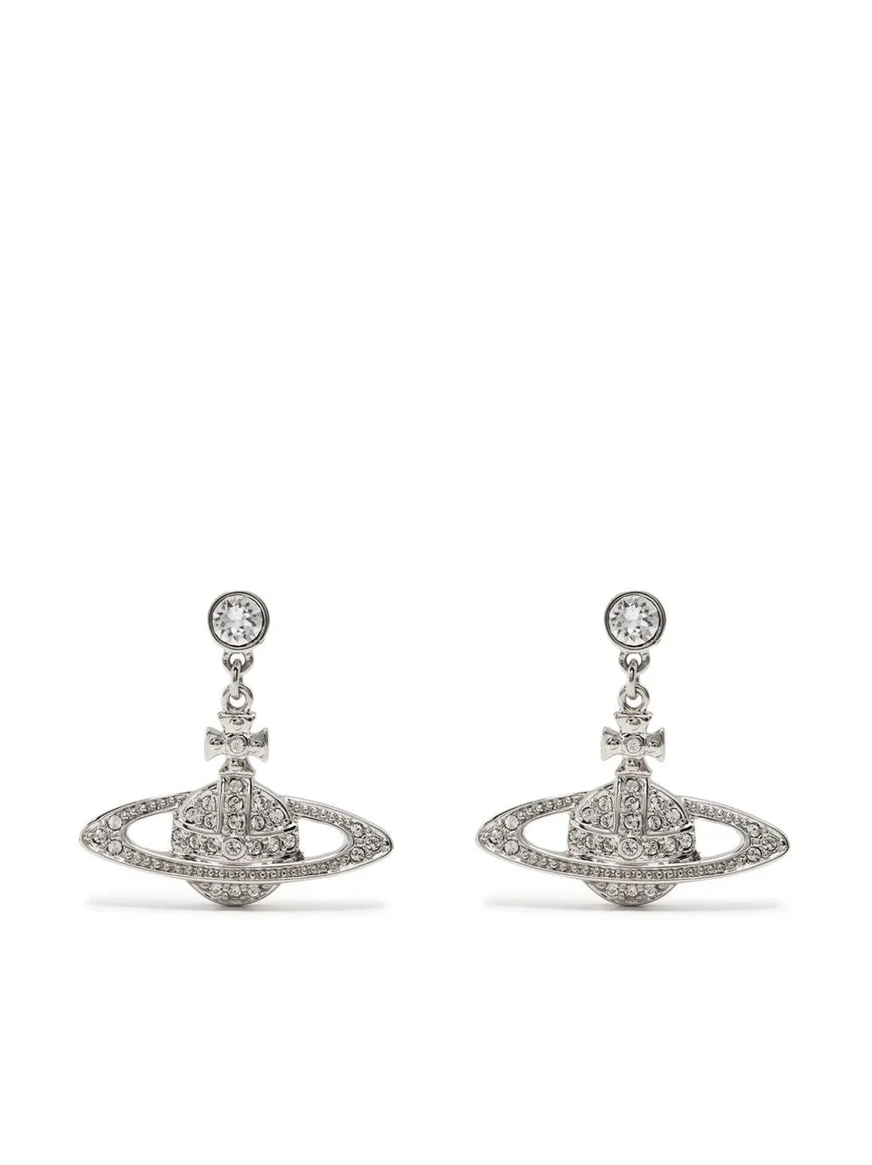 crystal orb earrings