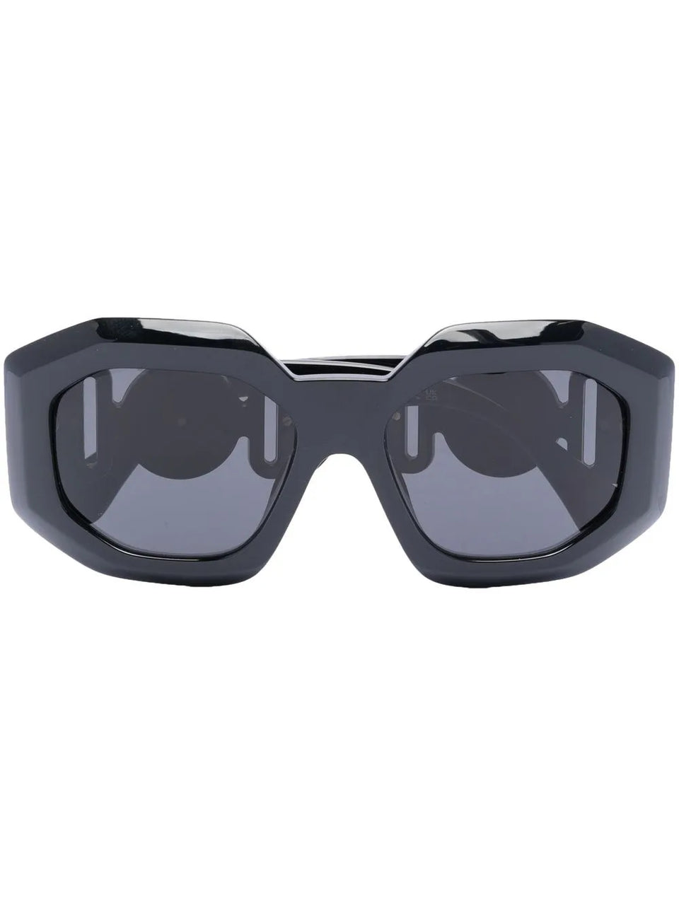 oversized geometric frame sunglasses