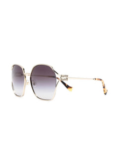 oversized-frame gradient-lense sunglasses