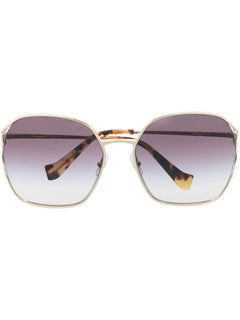 oversized-frame gradient-lense sunglasses