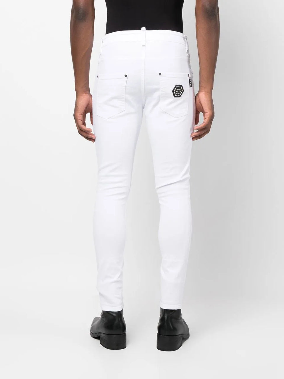 mid-rise skinny jeans