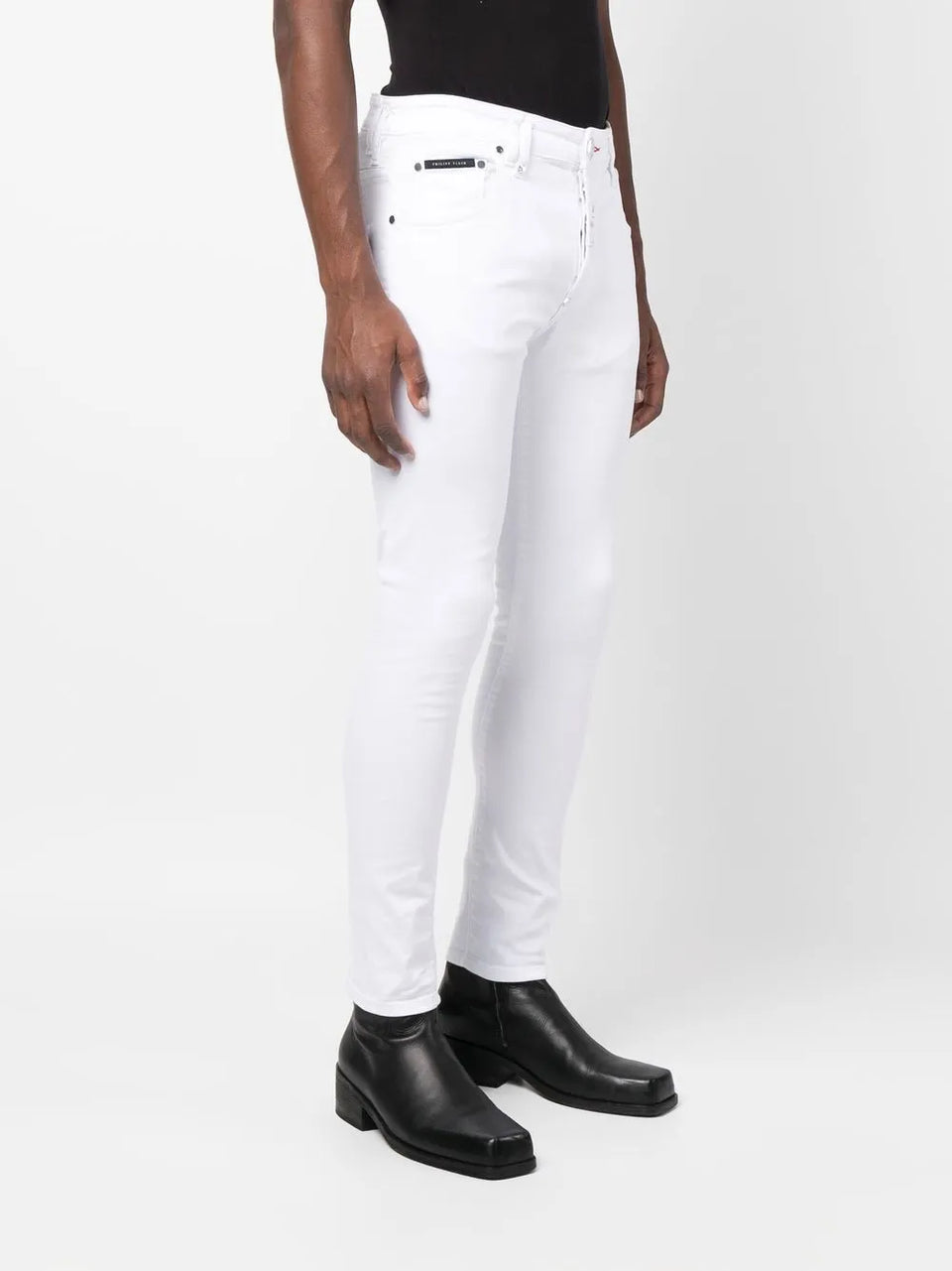 mid-rise skinny jeans