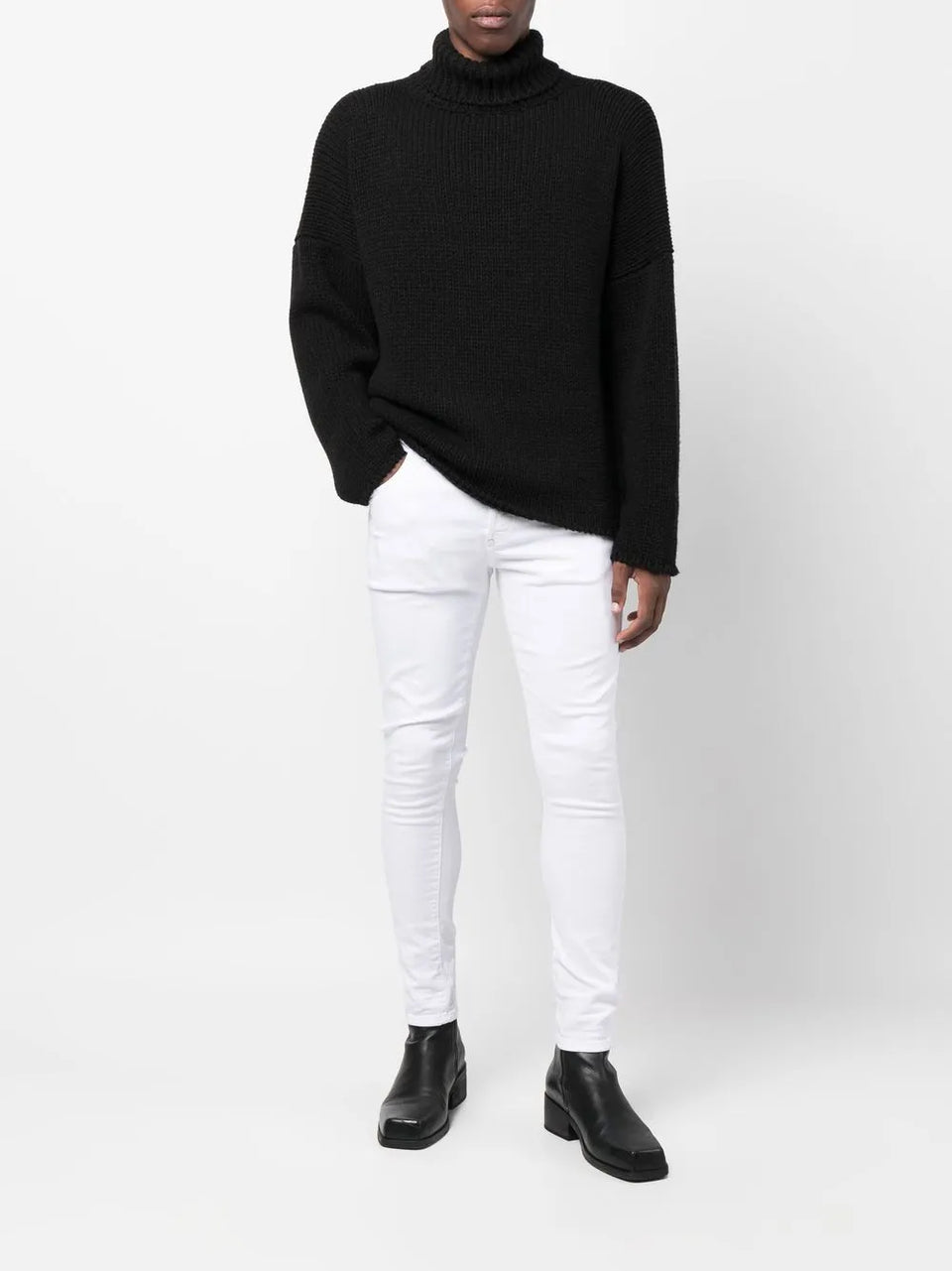 mid-rise skinny jeans