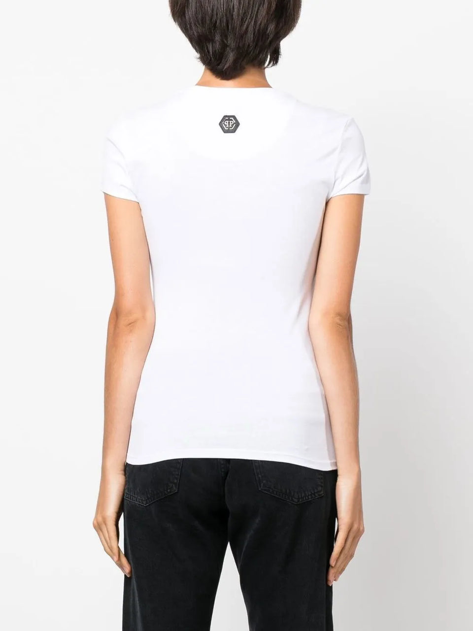 crystal-embellished script T-Shirt